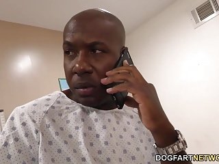 Nurse Sky Rodgers takes big black dick