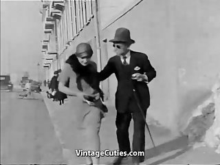 Old Man Fucks Hot Girls in Town 1920s (1920s Vintage)