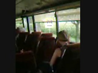 Jerking off in the public bus