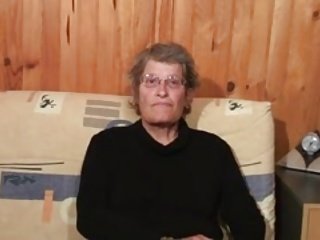 Nice old granny sucking dick and getting a hard fucking