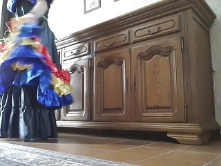 Black Satin Skirt - Dress