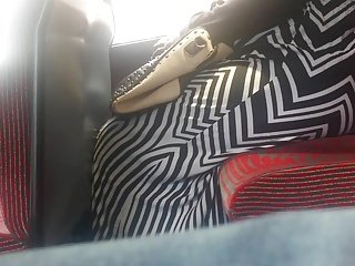 Big Booty Zebra Dress Candid Pt 1.