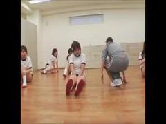 Japanese schoolgirls get facial cumshot