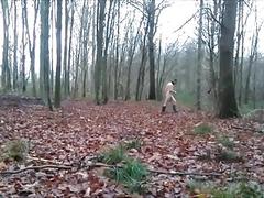 naked in the woods