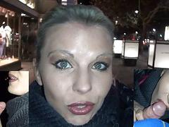 Blowjob med 2 fremmede midt i Berlin