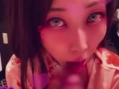 Beautiful Japanese Lady Loves Sex Exchanging Spits  Kimono / Yukata Cosplay  Short version